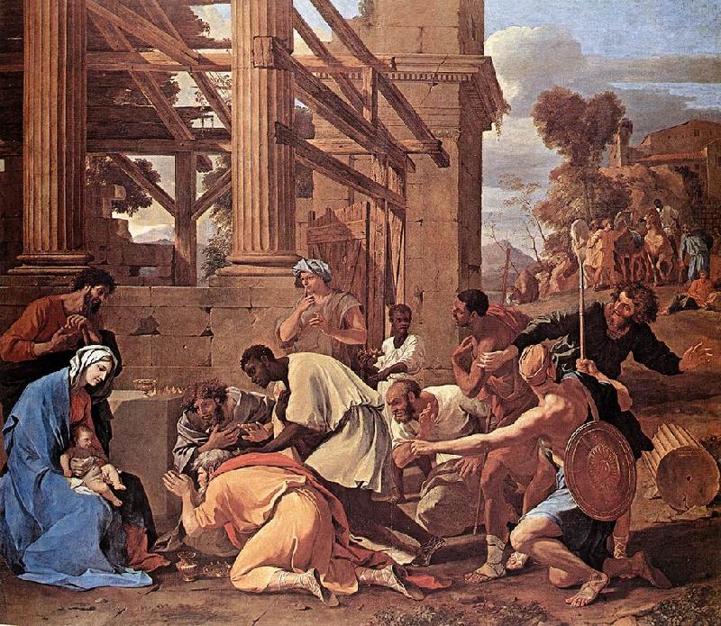 POUSSIN, Nicolas Adoration of the Magi sgf oil painting image